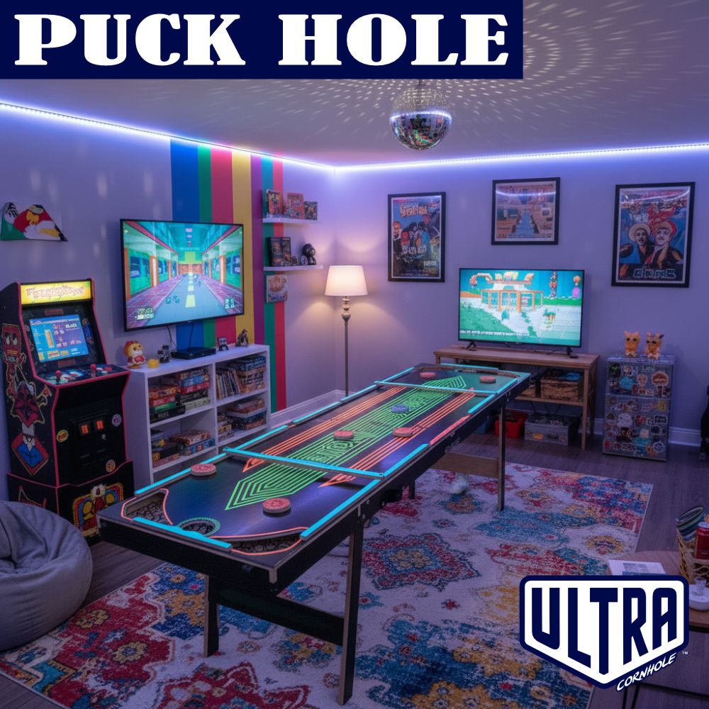 Puckhole in a game room